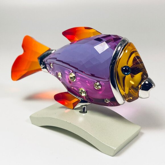 Swarovski Camaret Fish Crystal Paradise #626205 Retired STATUE FUCHSIA RAIN - Picture 4 of 8